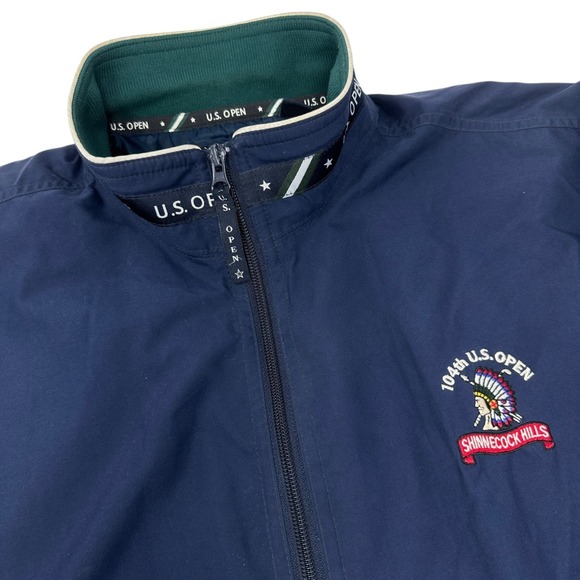 Ashworth Vtg 2004 US OPEN Golf Shinnecock Hills USGA Marshall Lined Jacket Men M